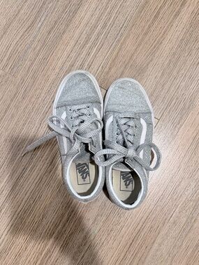 Vans Silver Glitter Shoes